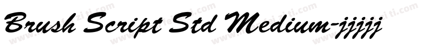 Brush Script Std Medium字体转换